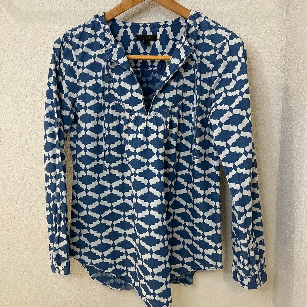 J. Crew Chambray Blouse